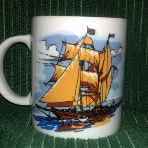 Nova Scotia Tourism Mug with Gold Tone Accents